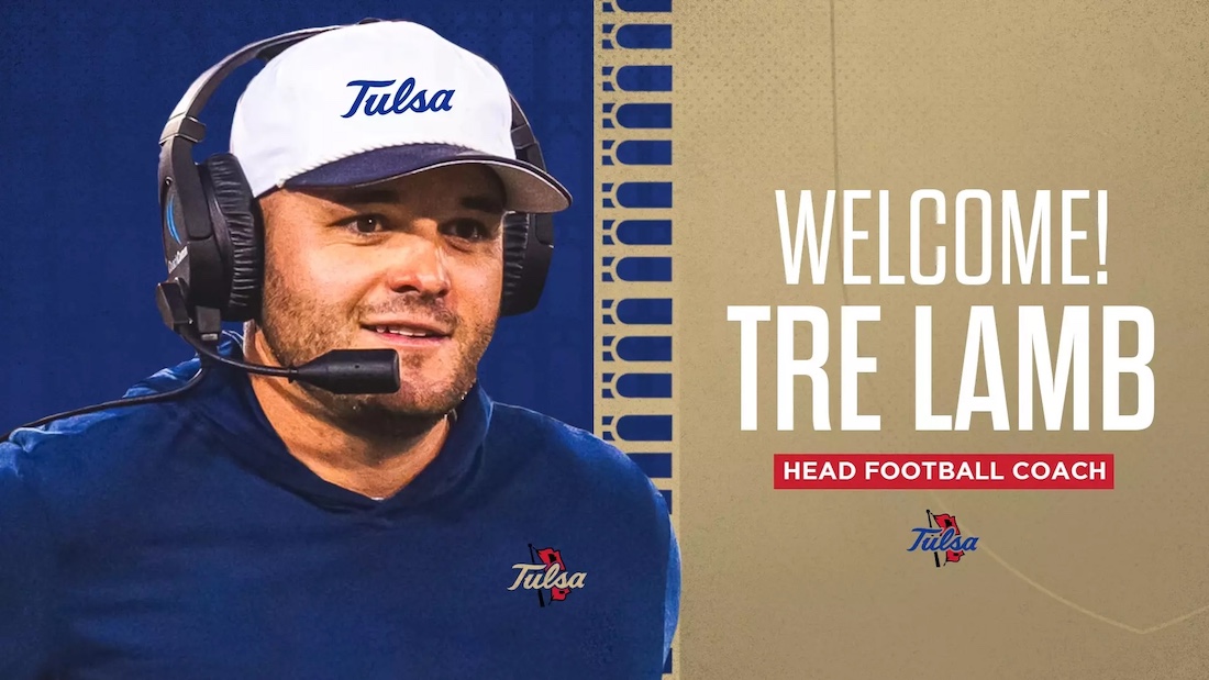 tre lamb hired tulsa football coach